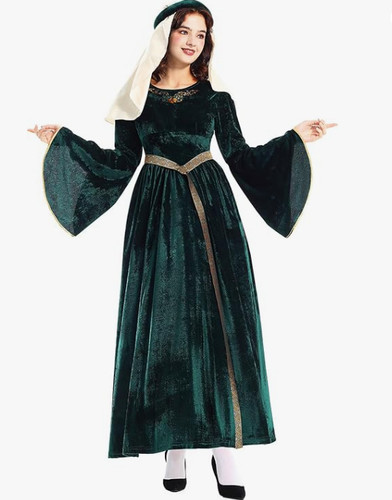 Women renaissance velvet dress - women,