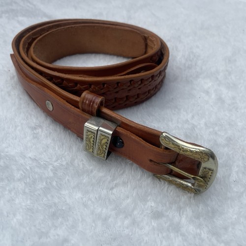 Vintage western belt - belt, brown