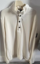 Stone Island Cream 1/4 Zip Jumper Medium Men's authentic 2013/2014