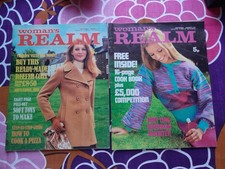 Two Vintage Woman's Realm Magazines 1972 Stories Knitting Cookery Fashion