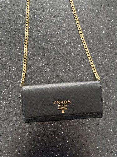 Prada wallet chain - chain, black