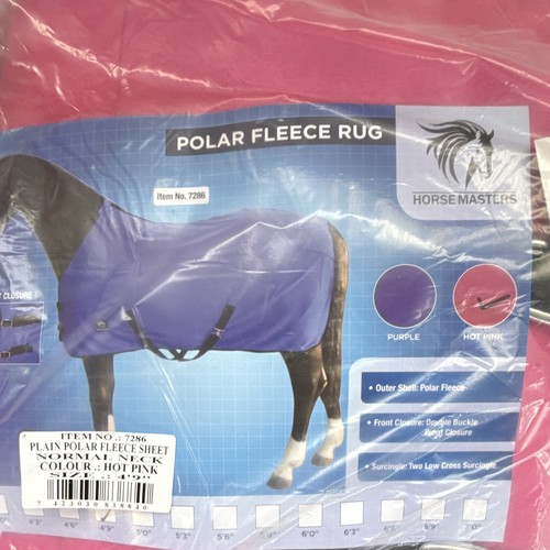 Fleece rug pink - fleece, horse