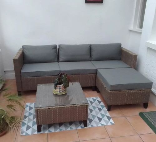 Corner rattan furniture garden - furniture,
