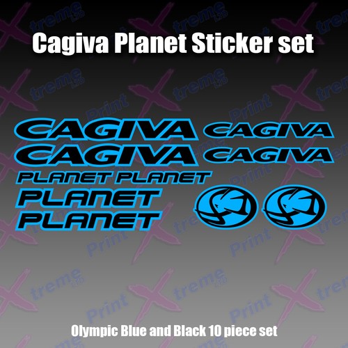 Cagiva planet decal - cagiva, sticker