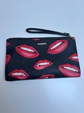 Desigual Lips Print Clutch Bag