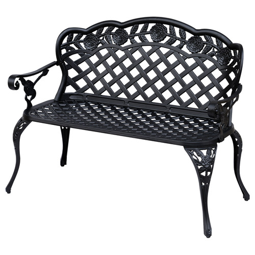 Cast aluminium garden bench - cast,