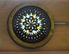 MECHANICAL MAGIC LANTERN SLIDE – CHROMATROPE / KALEIDOSCOPE IN WORKING ORDER