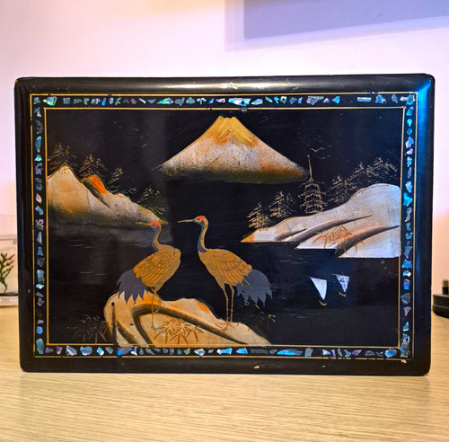 Vintage japanese black lacquer - vintage,