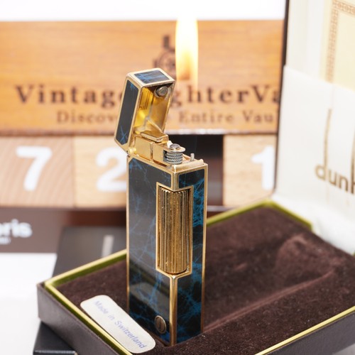 Dunhill rollagas lighter - rollagas, lighter_blue
