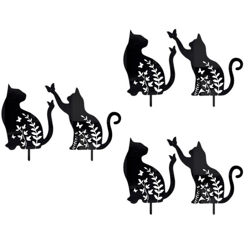 6pcs reusable acrylic cat - 6pcs,
