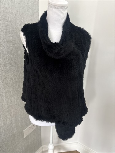 Luxury real rabbit fur gilet - fur,