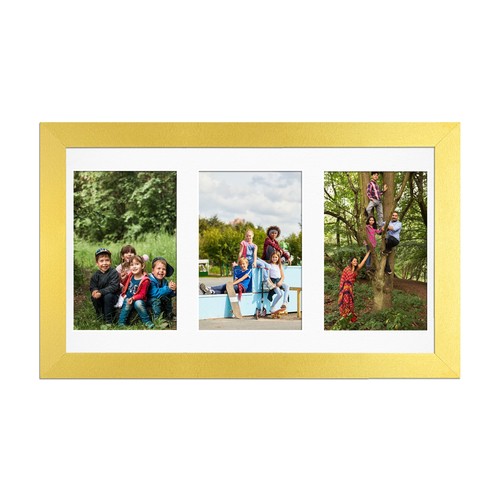 Modern gold multi aperture - gold,