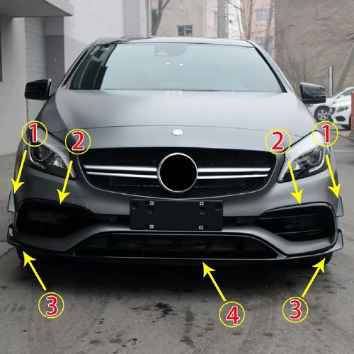 Gloss black aero kit for - gloss, benz