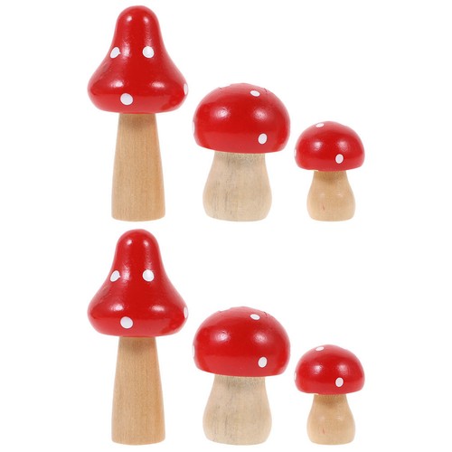 Pcs miniature wooden - 6,