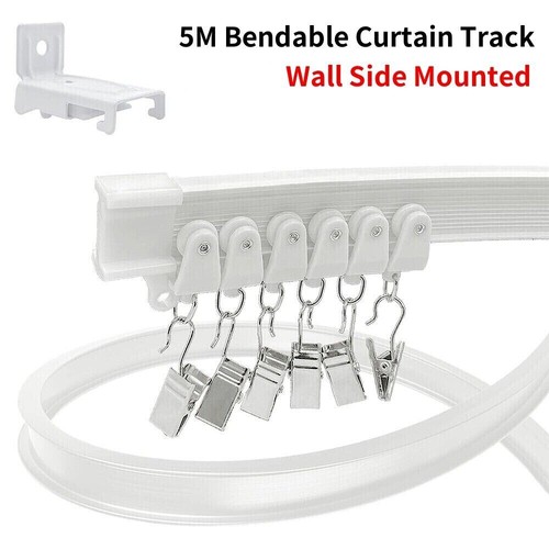 Bendable curtain track wall - 5m,
