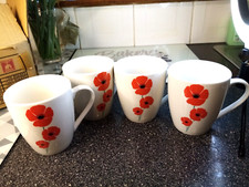 Poppy mugs 4 piece LEWIS's New