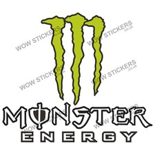 Monster Energy A Motorbike sticker motorcycle car window panel Truck tank decal