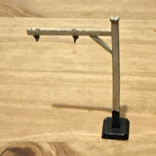 Model railway signal gantry - railway,