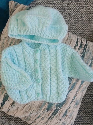 Hand knitted dolls clothes - hand,