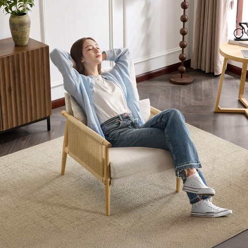 Rattan accent chair - rattan,