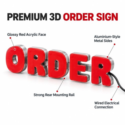 Red led order shop - led, “order”