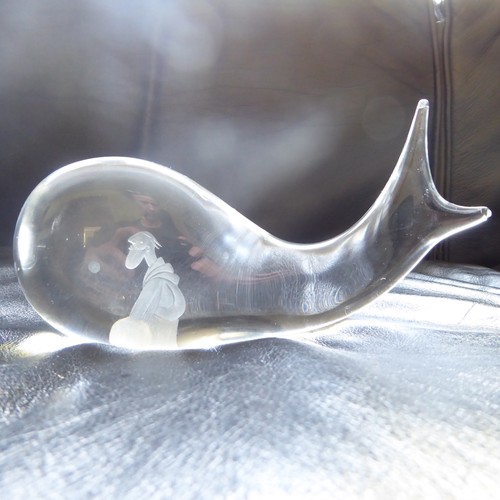 Jonah whale signed vintage - whale,