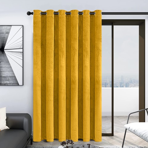 Single panel velvet curtain - single,