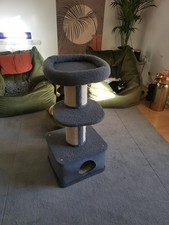 Indoor Cat Climbing Furniture Activity Center 96 cm Tall Cat Tree-Grey