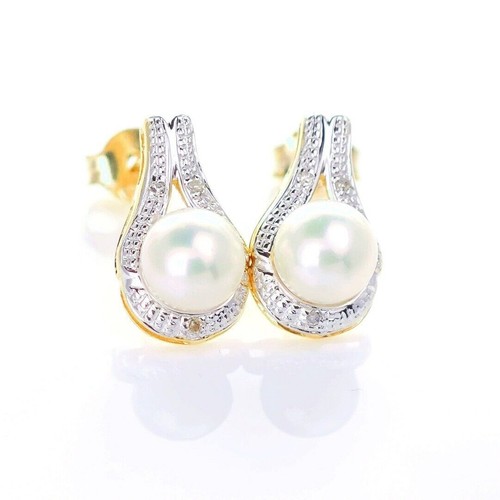 9ct fresh water pearl diamond - fresh,