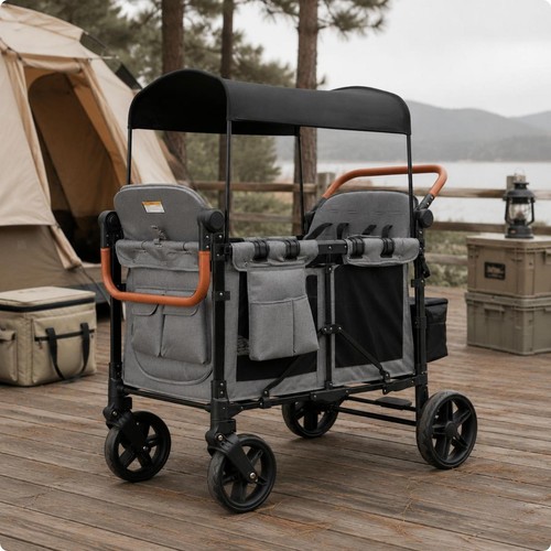 Twin child stroller - twin, outdoor