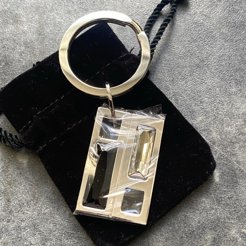 Swarovski key ring silver - key,