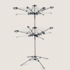 Roamwild Multi Dryer 2 Tier Clothes Airer Drying Rack Rotary Adjustable USED