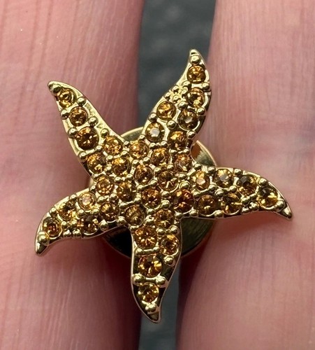 Swarovski gold tone starfish - tone,