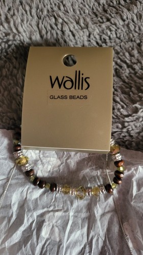 Wallis glass beads necklace - beads,