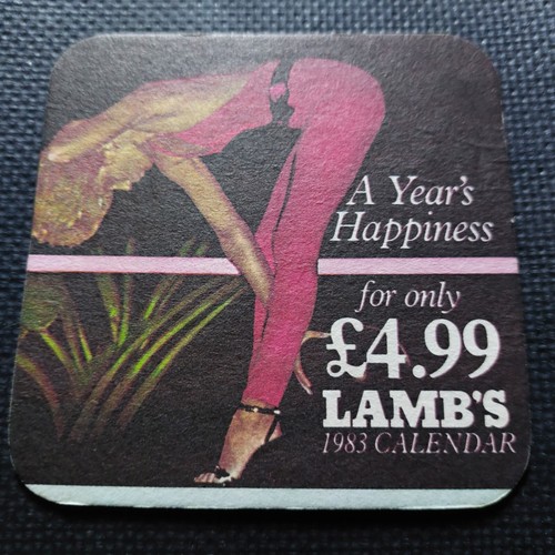 Lambs navy rum beer mat - navy,