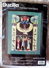 RARE Vintage 1996 Bucilla Counted Cross Stitch Kit LAND OF THE PHARAOHS 41547