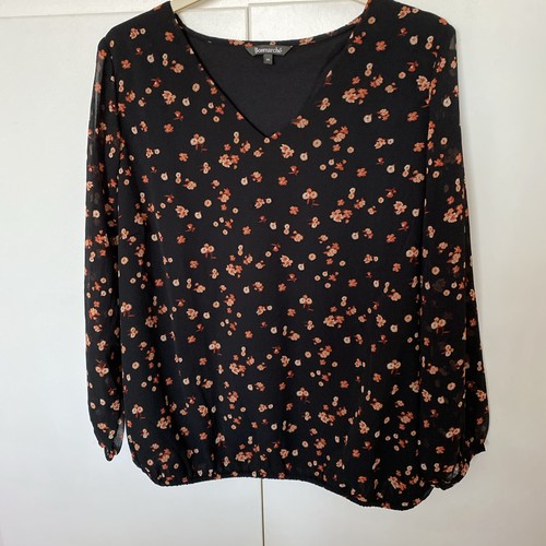 Bonmarche womens black floral - womens,