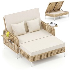 COSTWAY 2-Piece Patio Daybed