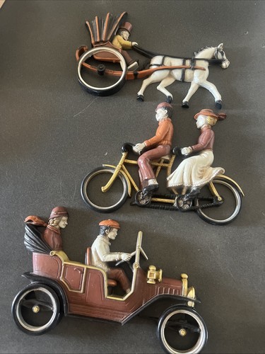 Tandem bicycle horse - horse, buggy