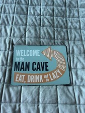 Metal Man Cave Sign For
