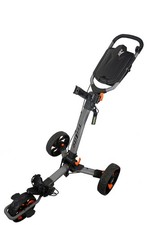 TriLite 2026 T-Flash Premium Golf Push Cart Grey/Orange (Free Accessories)