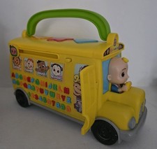 Cocomelon Learning Bus Carry Along Talking Lights Sounds Musical Phonics Yellow