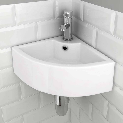 Small quarter corner basin - corner,