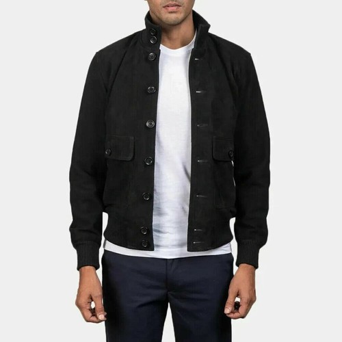 Elegant new men black suede - elegant, men's