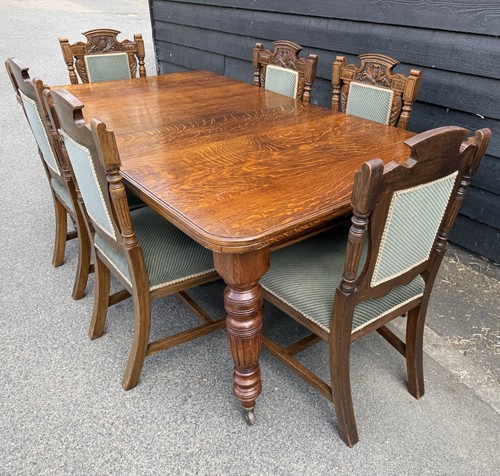 Edwardian oak wind - out, dining