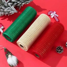 Christmas Tree Mesh Ribbon 10