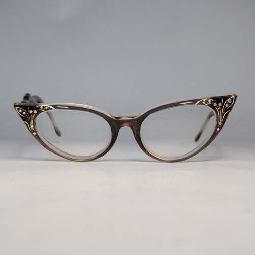 Brown pointy victory cat eye - pointy,