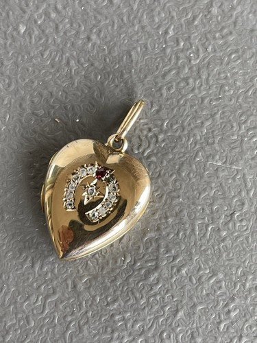 Victorian diamond and ruby - diamond,