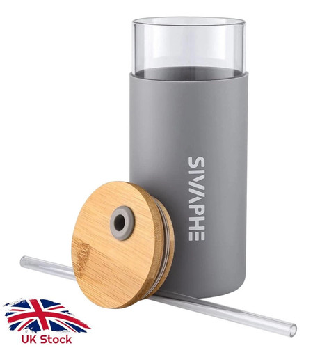Glass water bottle - water,