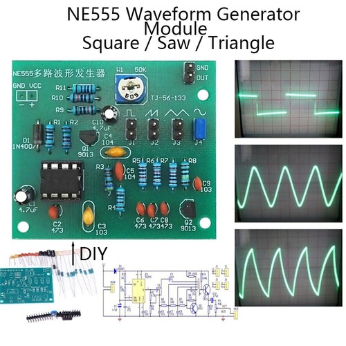 Waveform generator square saw - waveform,